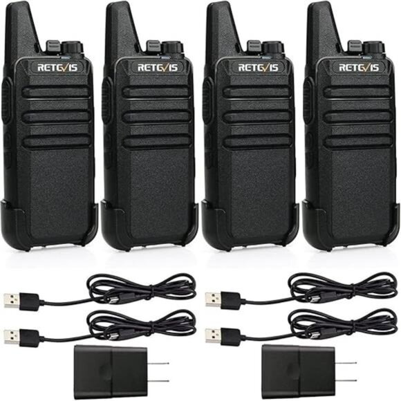 RT22 Two Way Radio Long Range Rechargeable,Portable 2 Way Radio, USB - Picture 7 of 7